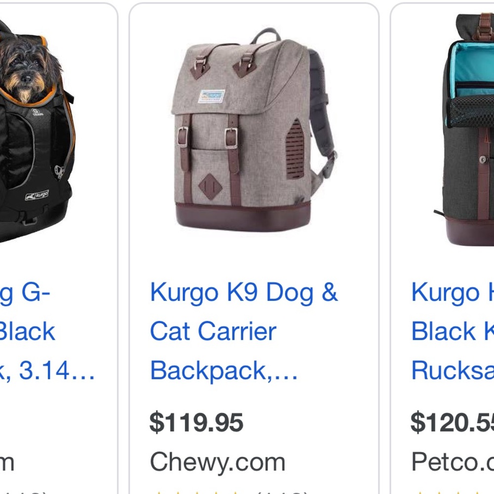 Used 1-2x Kurgo Dog Backpack Carrier 🎒